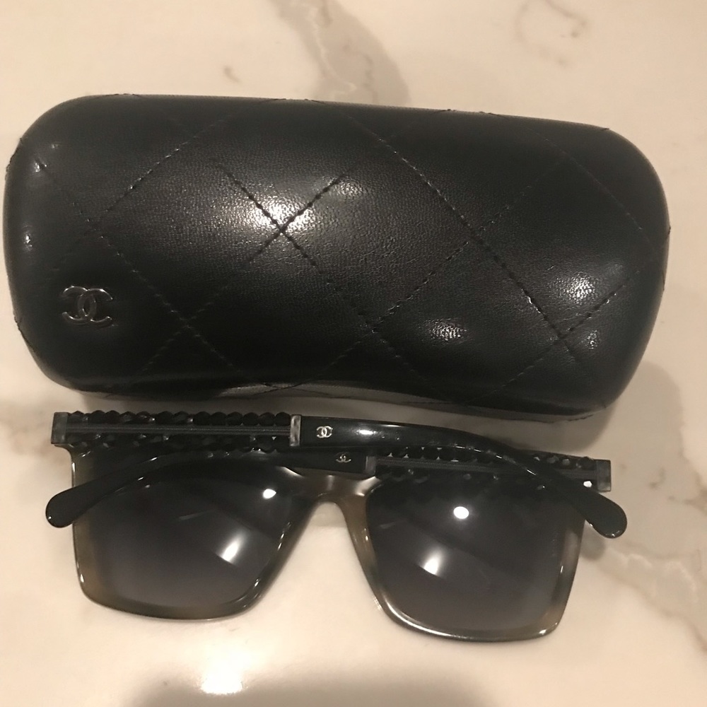 Square Havana Black Bijou  Polarized Sunglasses - Picture 8 of 8